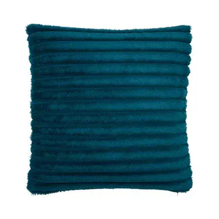 Catherine Lansfield Cosy Ribbed Filled  Cushion | Teal