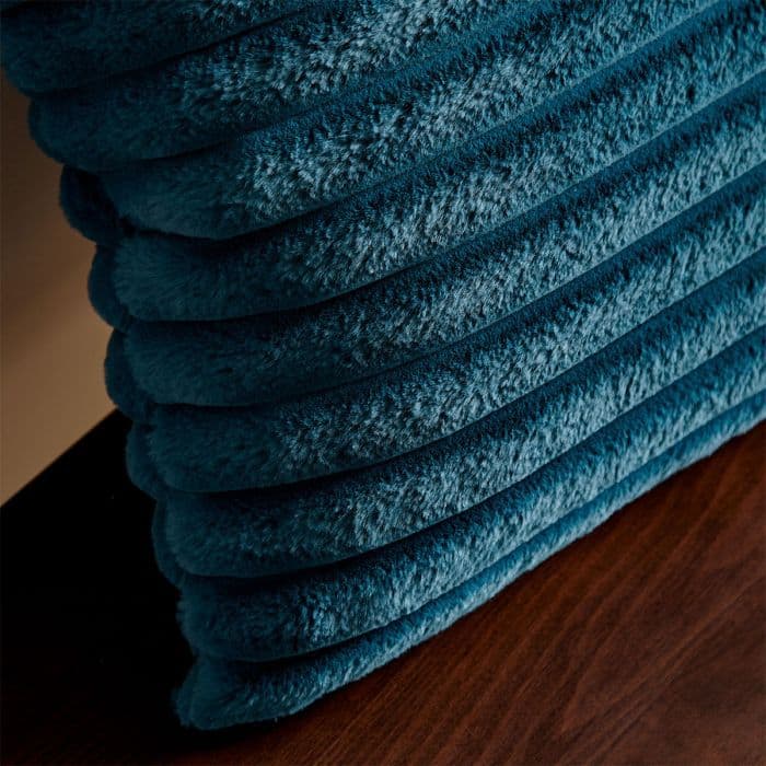 Catherine Lansfield Cosy Ribbed Filled  Cushion | Teal