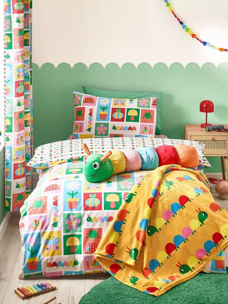 Catherine Lansfield Curious Caterpillar Duvet Set | Bright