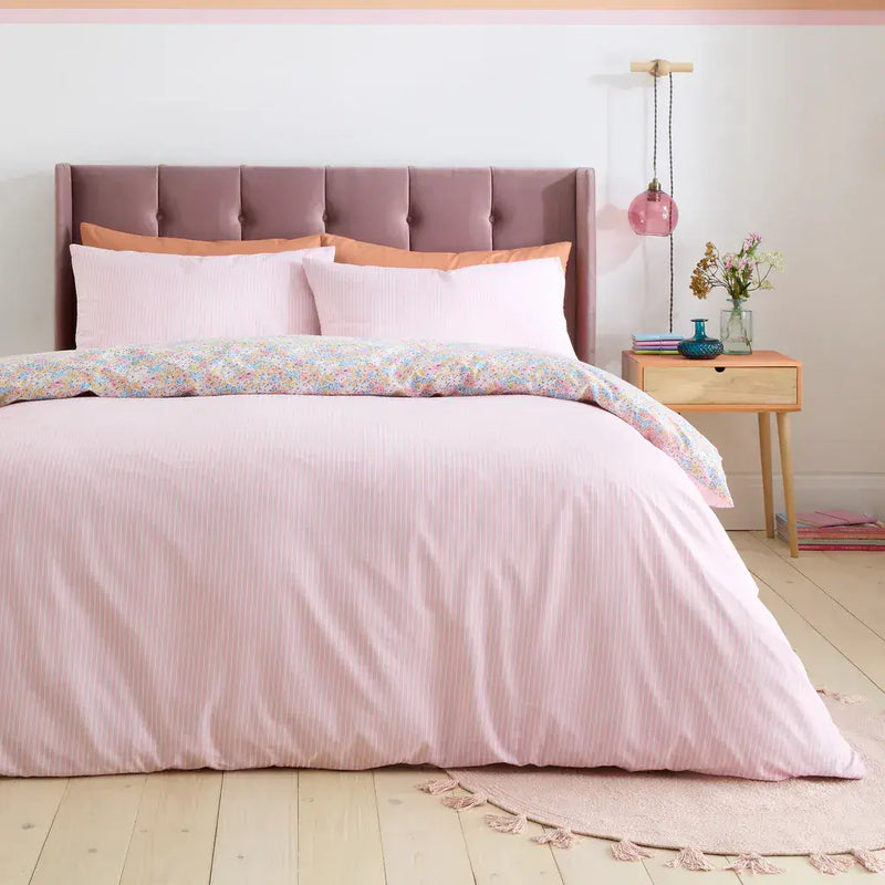 Catherine Lansfield  Darcy Floral Quit Set | Pink