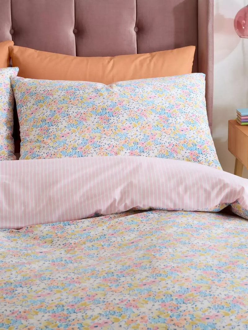 Catherine Lansfield  Darcy Floral Quit Set | Pink
