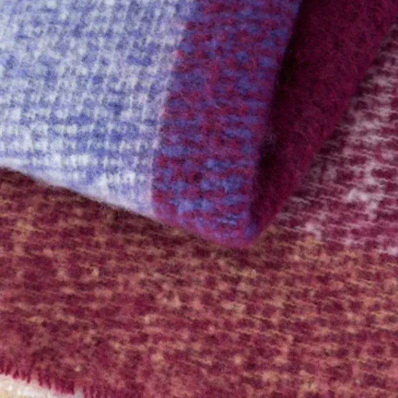 Catherine Lansfield Faux Mothair Throw   130x170cm | Plum