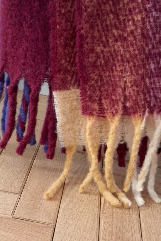 Catherine Lansfield Faux Mothair Throw   130x170cm | Plum