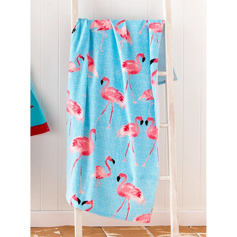 Catherine Lansfield Flamingo Beach Towel  | Pink