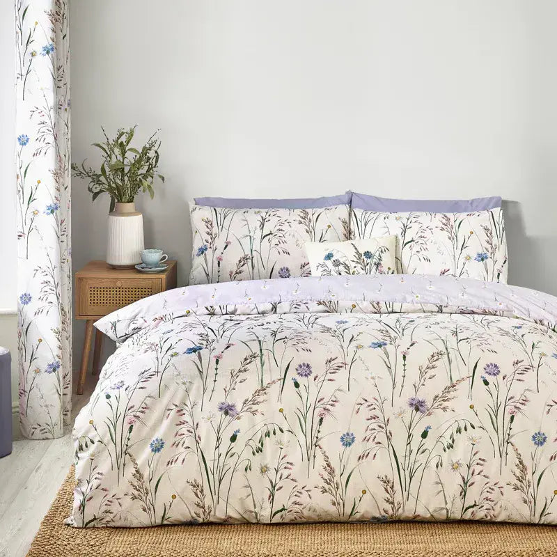 Catherine Lansfield Grasmere Quilt Set | Lilac