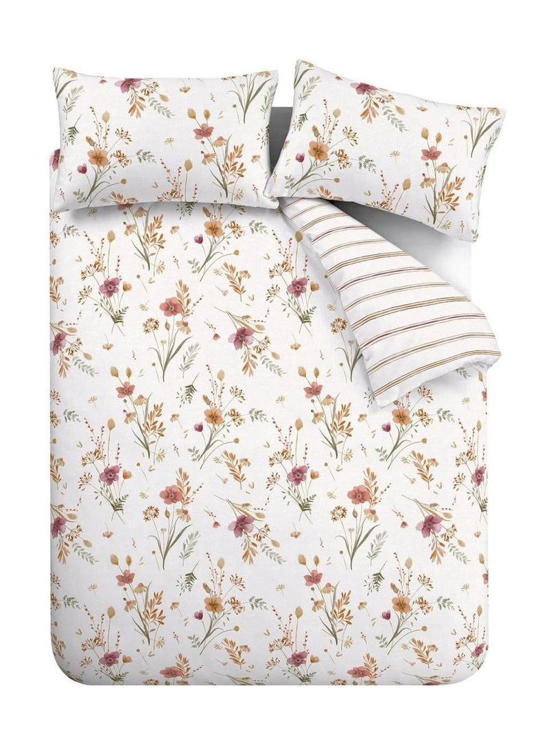 Catherine Lansfield Harvest Flowers Quilt Set| Natural