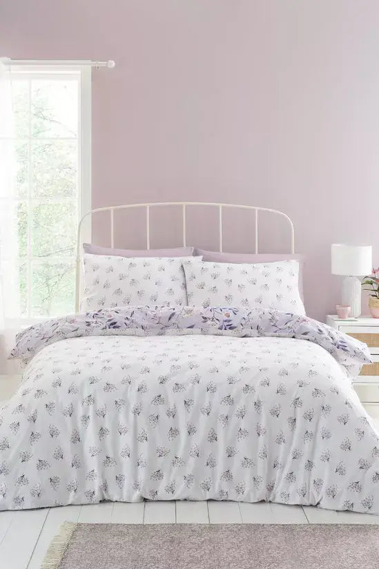 Catherine Lansfield Isadora Floral Quilt Set  | Lilac