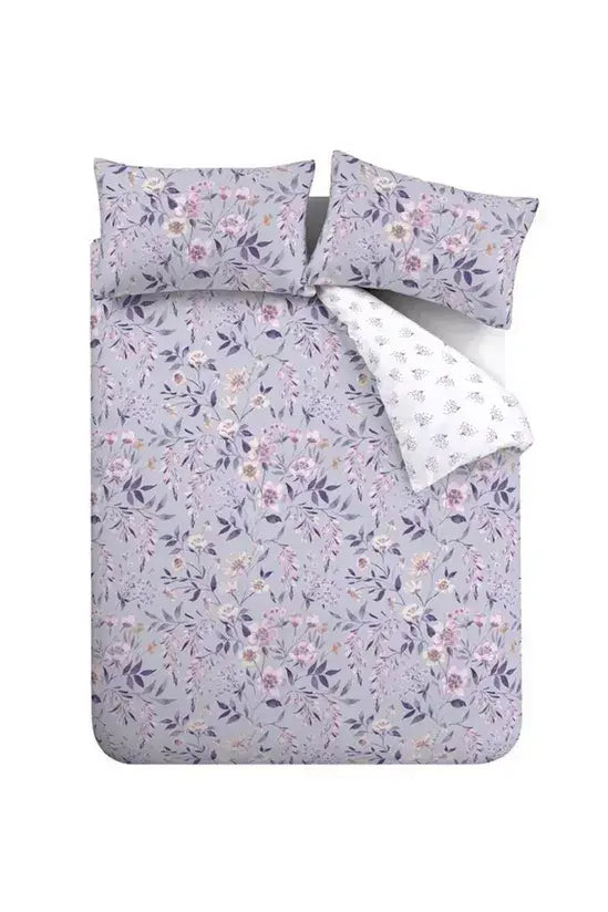 Catherine Lansfield Isadora Floral Quilt Set  | Lilac
