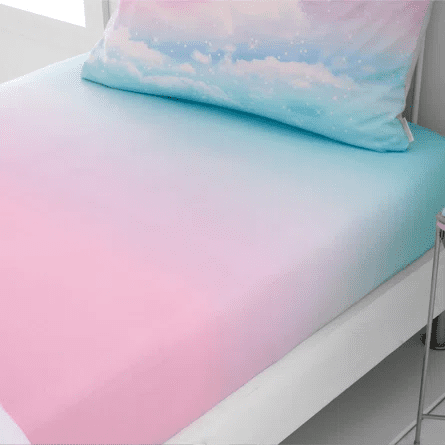 Catherine Lansfield Ombre Rainbow Fitted Sheet Pastel