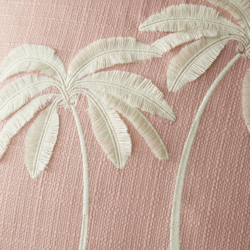 Catherine Lansfield Paradiso Palm Filled Cushion 45x45cm| Clay