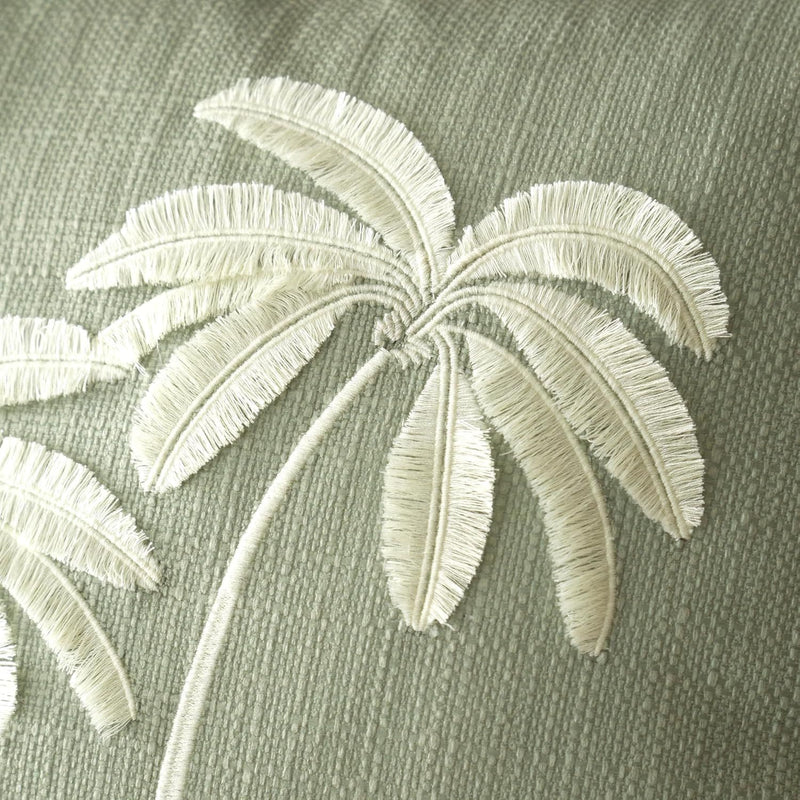Catherine Lansfield Paradiso Palm Filled Cushion 45x45cm| Sage