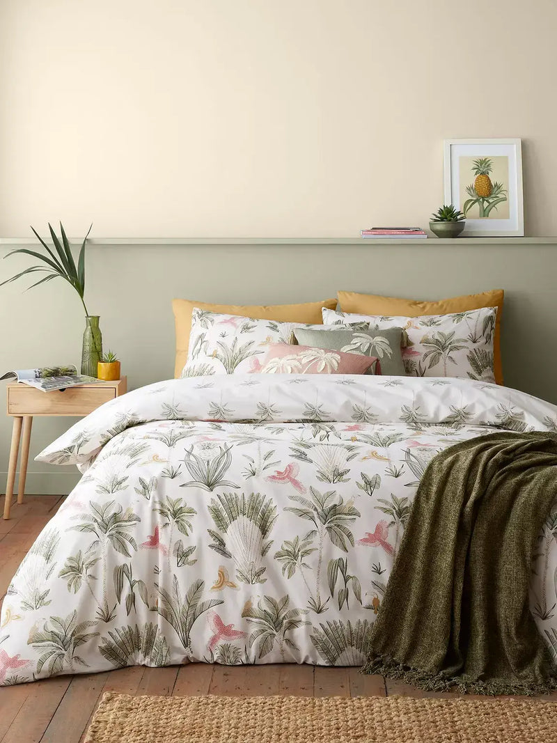 Catherine Lansfield  Paradiso Palm Quit Set | Natural