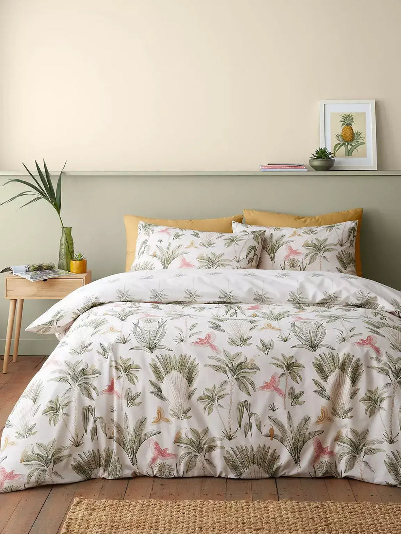 Catherine Lansfield  Paradiso Palm Quit Set | Natural