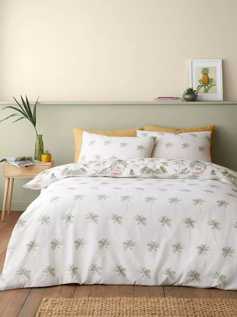 Catherine Lansfield  Paradiso Palm Quit Set | Natural