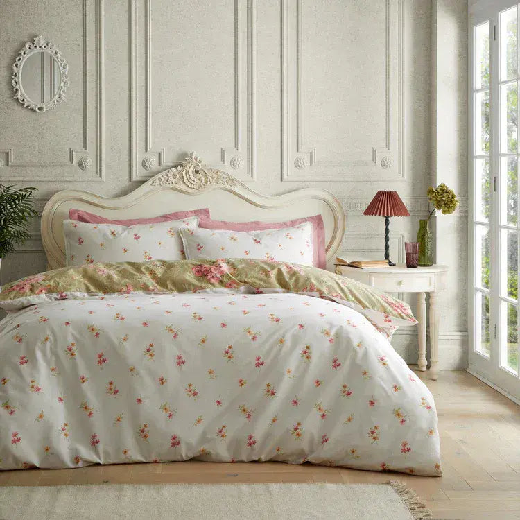 Catherine Lansfield  Penelope Floral Duvet Set|  Green