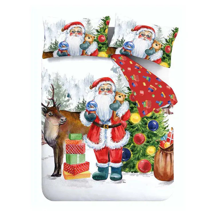 Catherine Lansfield Retro Santa Quilt Set