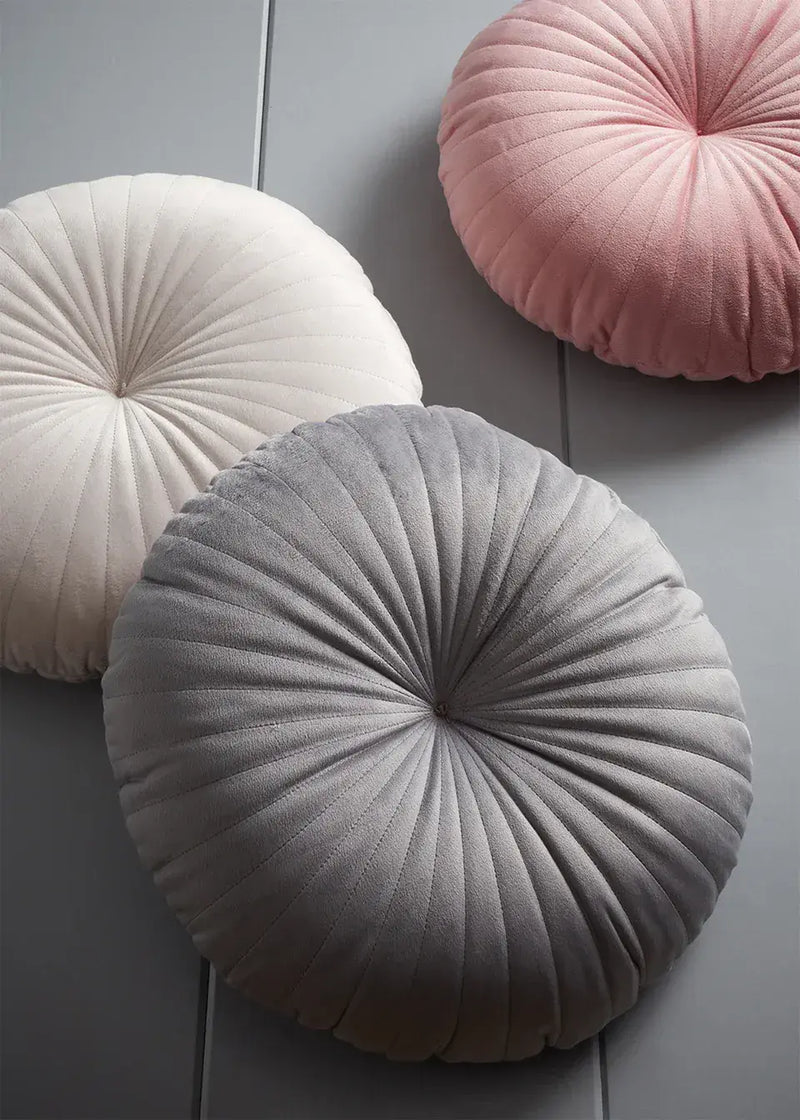 Catherine Lansfield  Round Filled Cushion  | Grey
