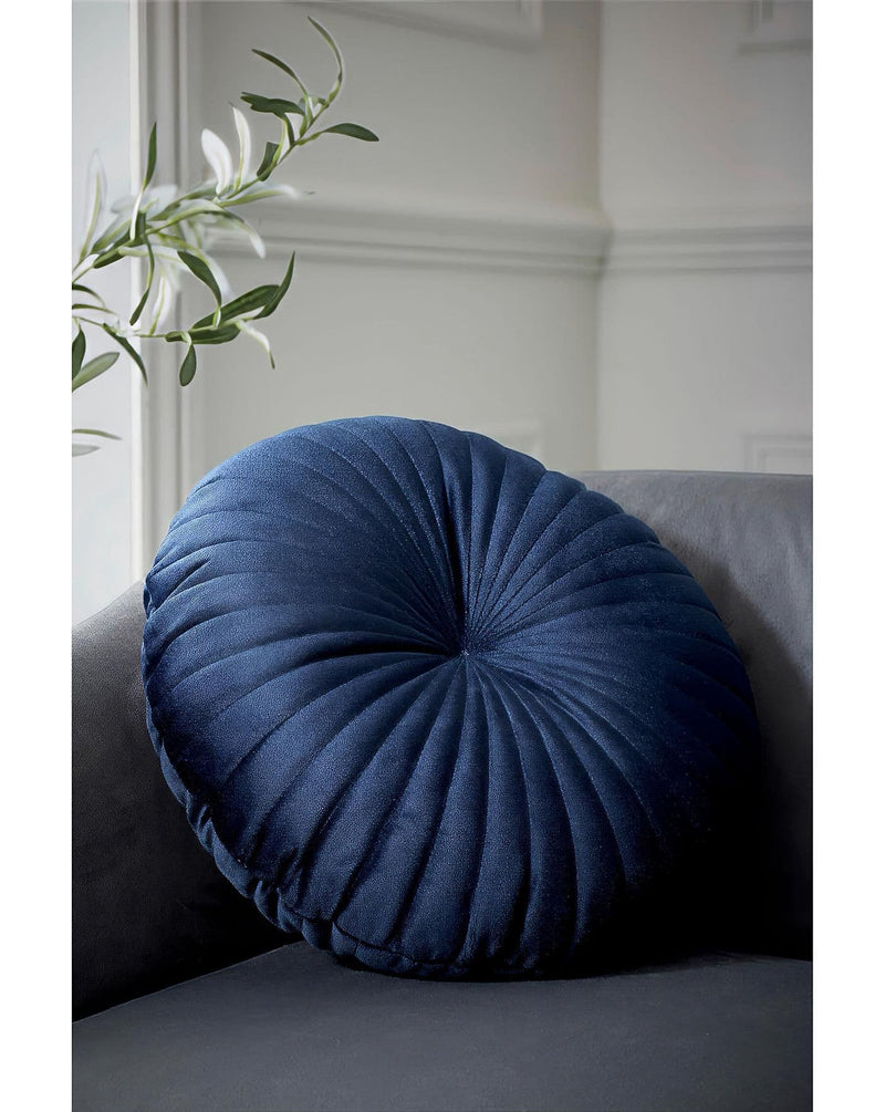 Catherine Lansfield  Round Filled Cushion  | Navy
