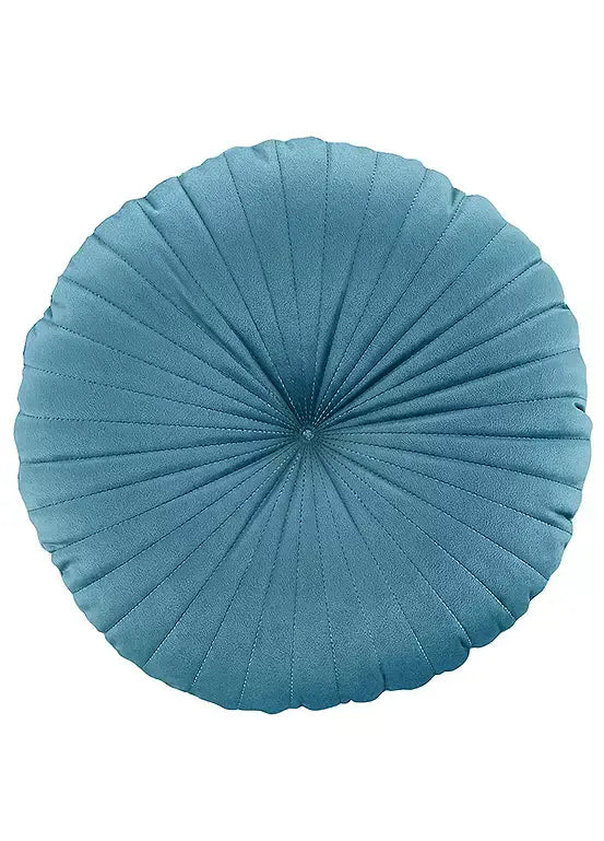 Catherine Lansfield  Round Filled Cushion  | Teal