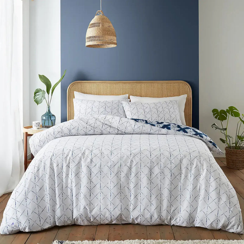 Catherine Lansfield  Shibori Tie Dye Quilt Set  | Indigo