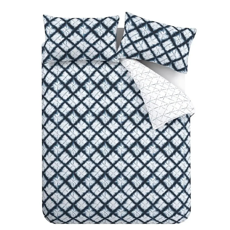 Catherine Lansfield  Shibori Tie Dye Quilt Set  | Indigo