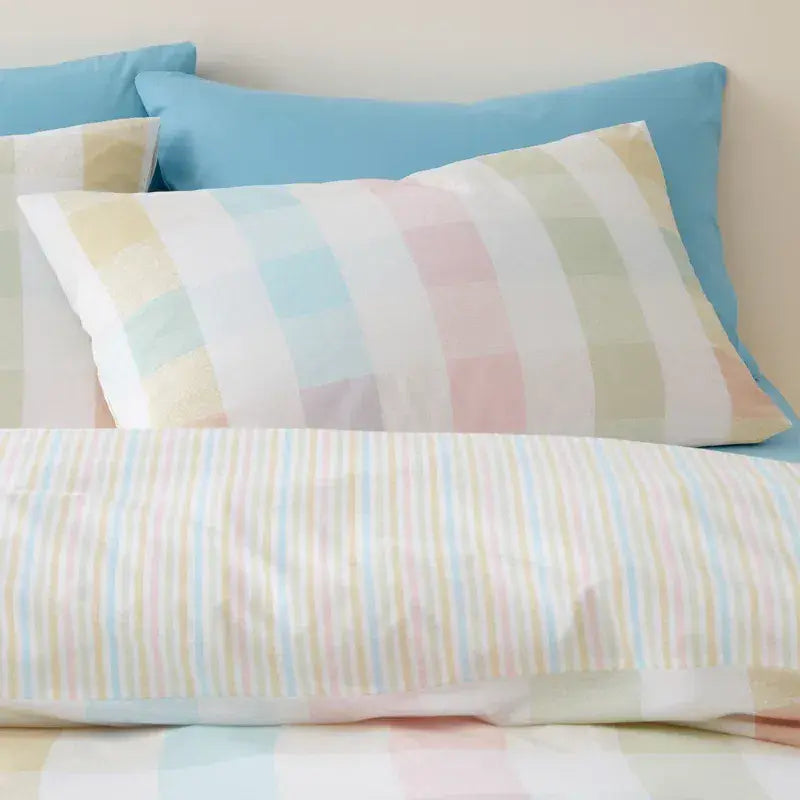 Catherine Lansfield Spring Check Quilt Set  | Multi