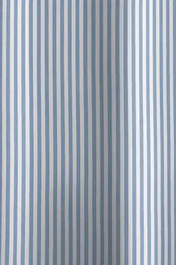 Catherine Lansfield Timeless Stripe Shower Curtain | Blue