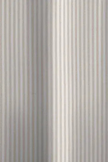 Catherine Lansfield Timeless Stripe Shower Curtain | Natural