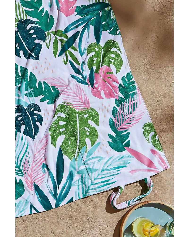 Catherine Lansfield Tropical Beach Bag Towel | Pink