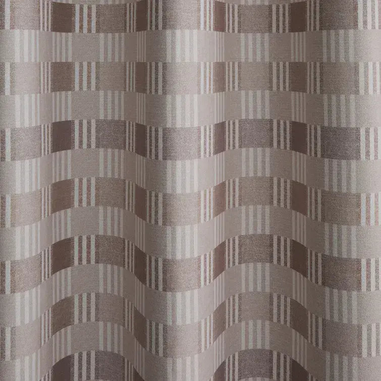 Catherine Lansfield Wilson Check Blackout Curtains | Natural