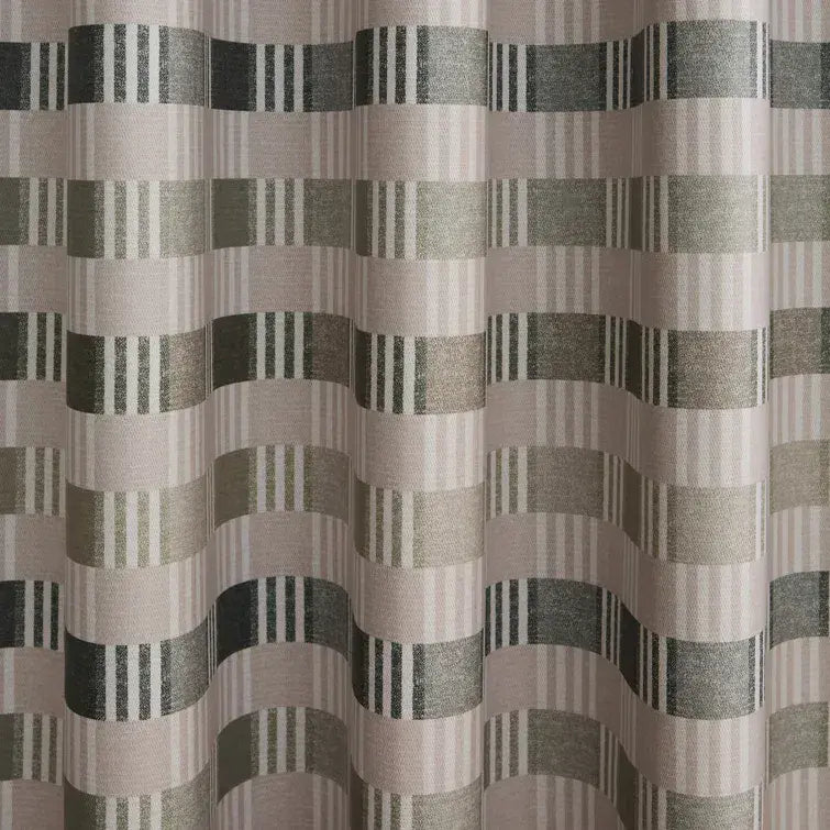 Catherine Lansfield Wilson Check Blackout Curtains | Sage