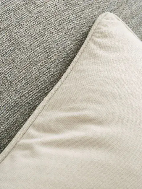 Catherine Lansfield Wilson Velvet Filled Cushion 35x35cm| Natural