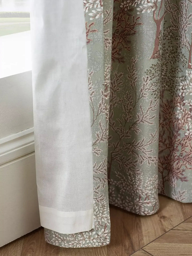 Catherine Lansfield Woodlands Trees Curtains | Green