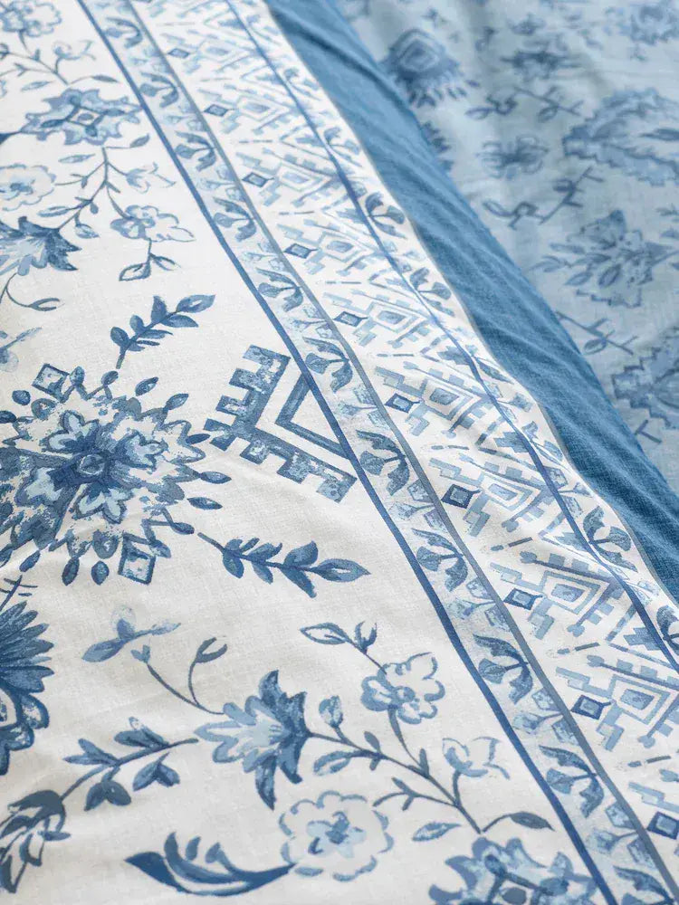 Catherine Lansfield Zoukara Quilt Set  | Blue