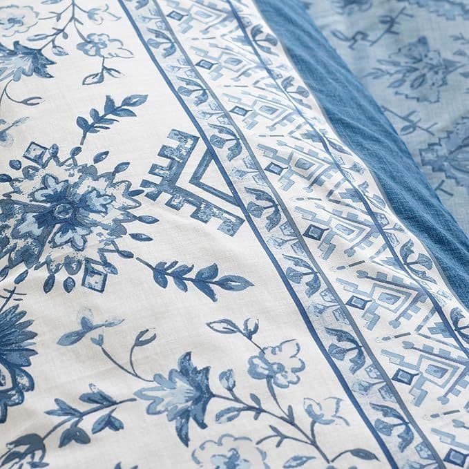 Catherine Lansfield Zoukara Quilt Set  | Blue