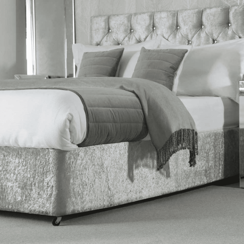 Cathrine Landfield Crushed Velvet Base Wrap | Silver