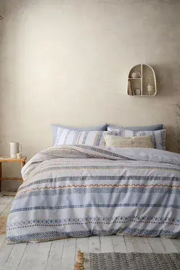 Cathrine Lansfield Vida Stripe Quilt Set  | Beige