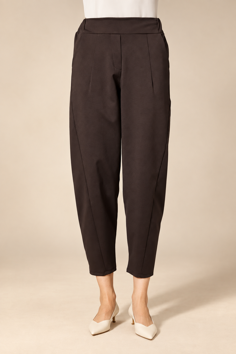 D.E.C.K BY DECOLLAGE Barrel Trousers | Chocolate  2511