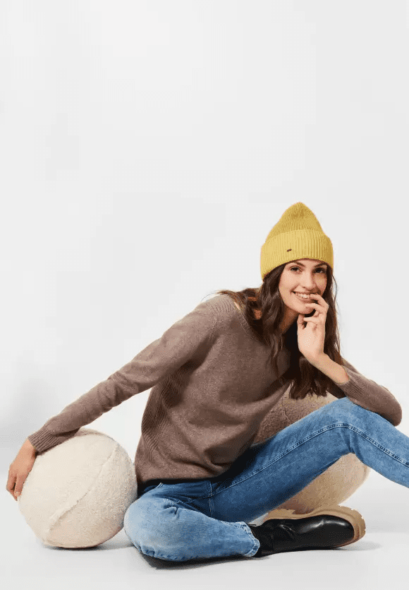 Cecil 571962 Knitted Hat Curry