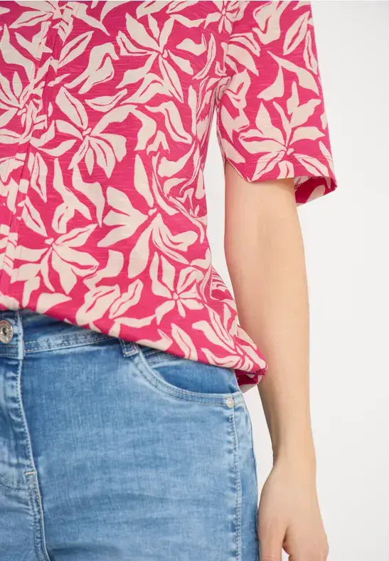CECIL  All Over Print  Tunic | Beetroot 324832