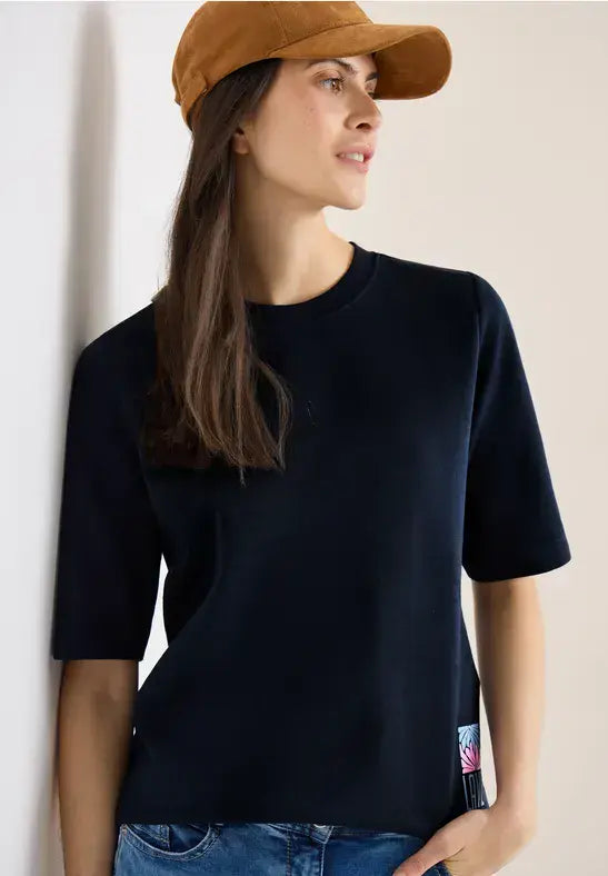 CECIL Back Print Sweatshirt | Universal Blue 303811