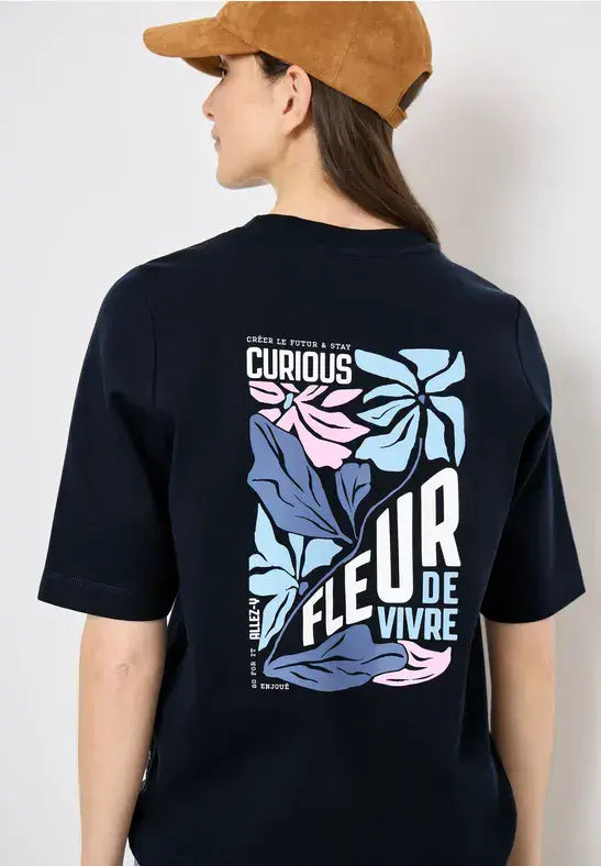 CECIL Back Print Sweatshirt | Universal Blue 303811