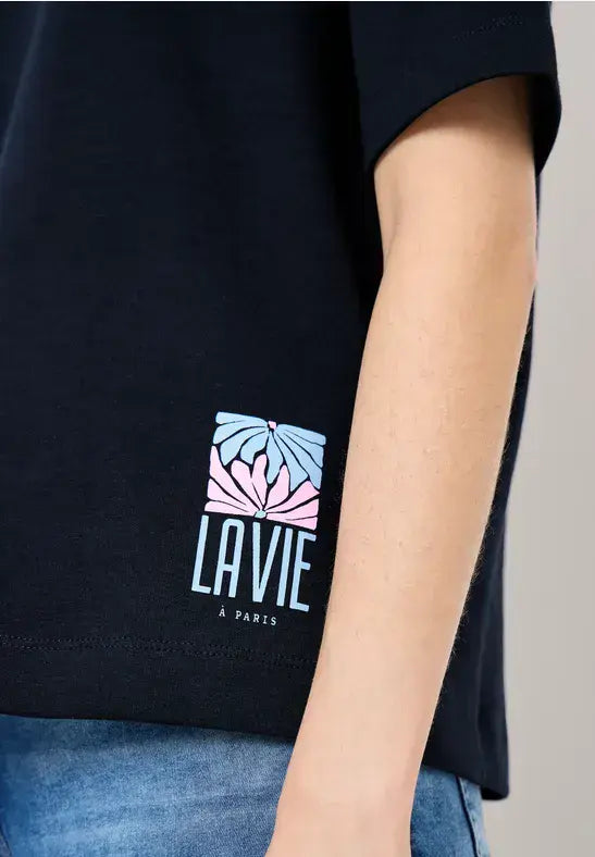 CECIL Back Print Sweatshirt | Universal Blue 303811