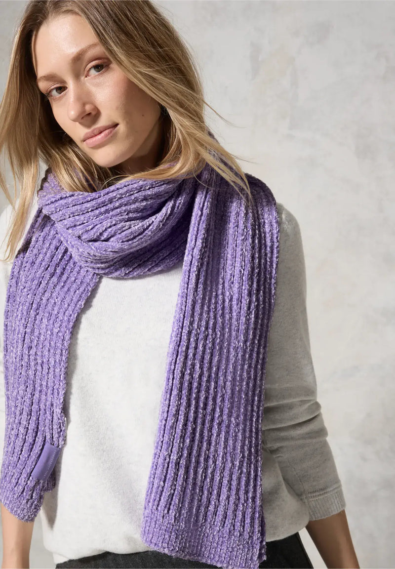 CECIL Chenille Knit Scarf  | Lilac 572652
