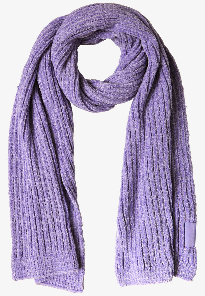CECIL Chenille Knit Scarf  | Lilac 572652