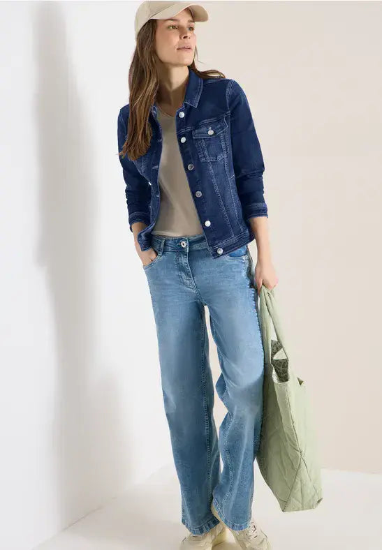 CECIL Denim Jacket | Med Blue Wash 212932