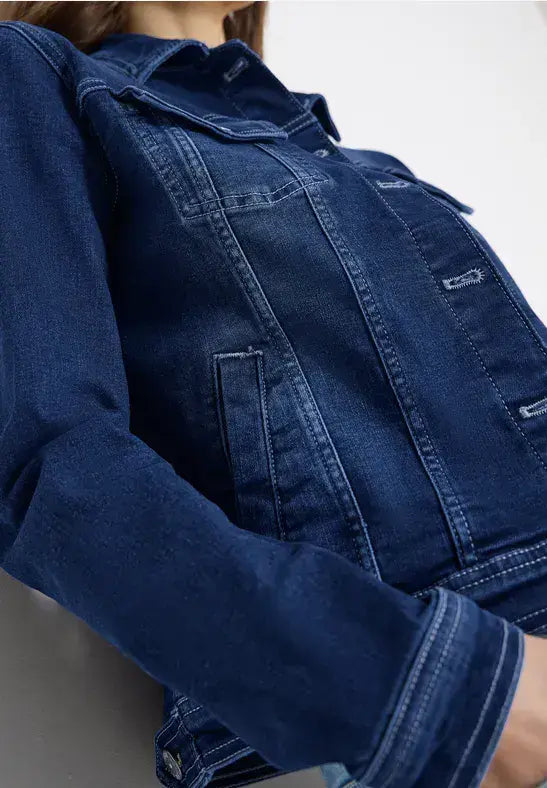 CECIL Denim Jacket | Med Blue Wash 212932