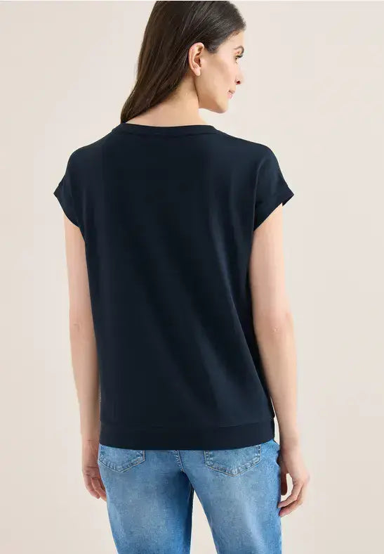 CECIL Fleur FP Shirt  | Blue 324826