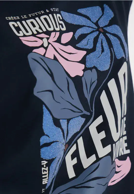 CECIL Fleur FP Shirt  | Blue 324826