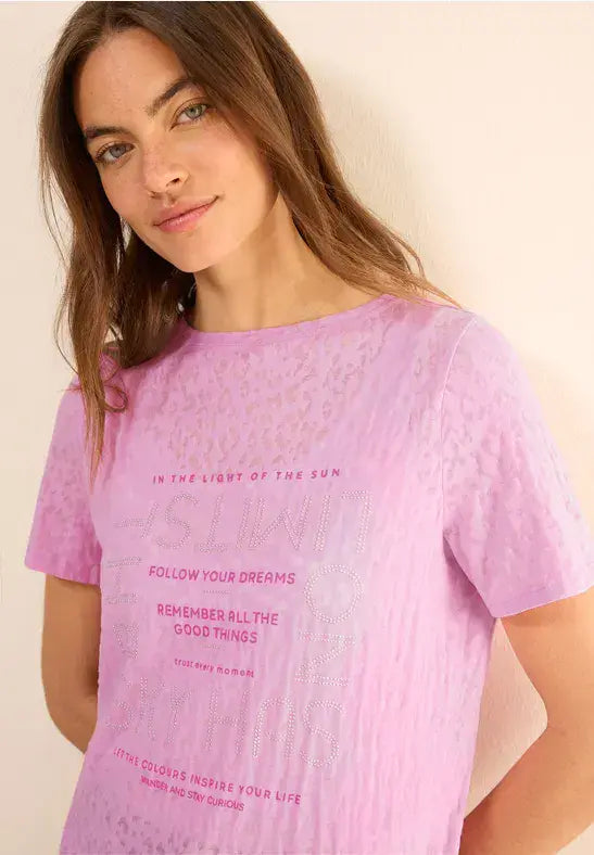 CECIL FP T-Shirt  | Charry 323362